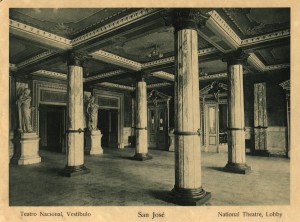 Imagen 2  El vestíbulo del Teatro Nacional en el año 1922. Álbum de Manuel Gómez Miralles.